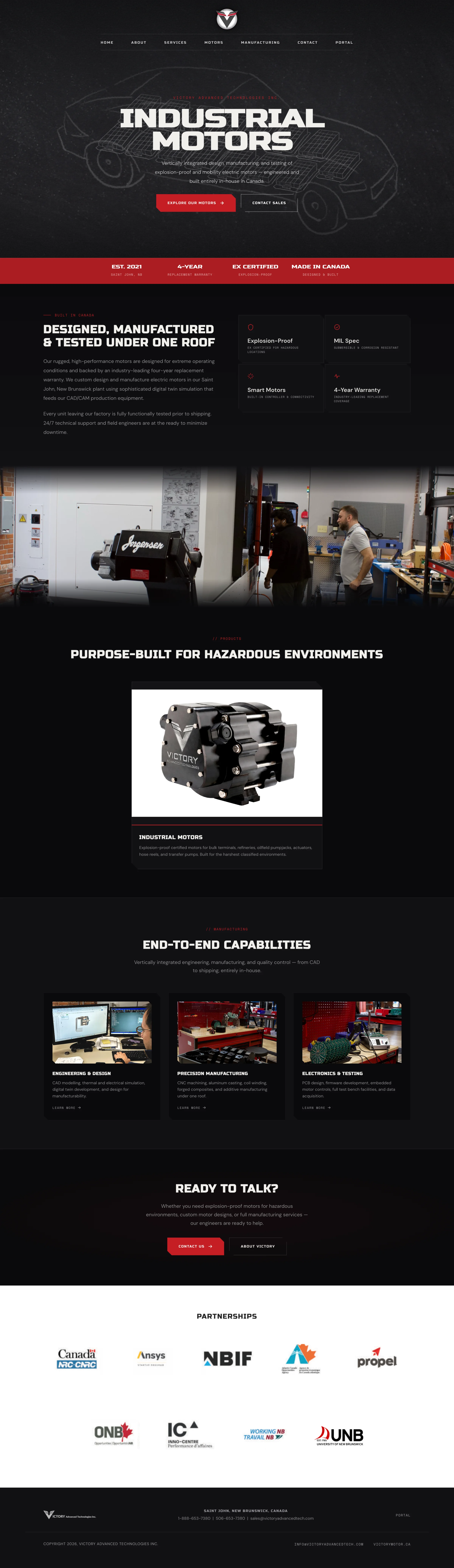 Victory Advanced Technologies — full home page